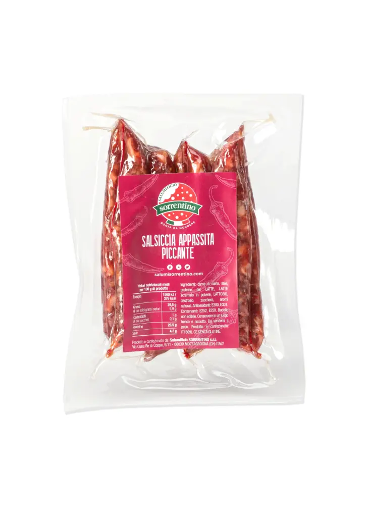 Salumificio Sorrentino Salsiccia Abruzzese Appassita piccante 180g